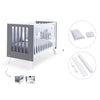 Lettino co-sleeping 60x120 cm (4in1) bianco/marengo · Nexo C187-M7769