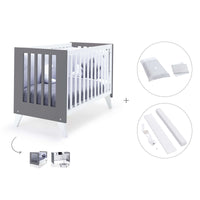 Lettino co-sleeping 60x120 cm (4in1) bianco/marengo · Nexo C187-M7769