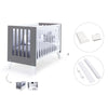 Lettino co-sleeping 60x120 cm (4in1) bianco/marengo · Nexo C187-M7769