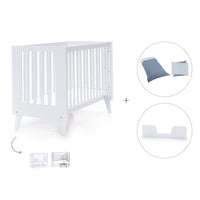 Lettino co-sleeping style nordico 60x120 cm (4in1) bianco · Nexo C187-M7700