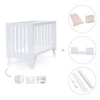 Lettino co-sleeping style nordico 60x120 cm (4in1) bianco · Nexo C187-M7700