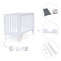 Lettino co-sleeping style nordico 60x120 cm (4in1) bianco · Nexo C187-M7700