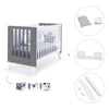 Lettino co-sleeping 60x120 cm (4in1) bianco/marengo · Nexo C187-M7769