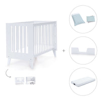 Lettino co-sleeping style nordico 60x120 cm (4in1) bianco · Nexo C187-M7700