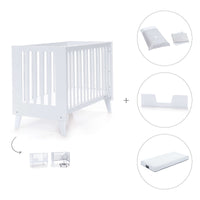 Lettino co-sleeping style nordico 60x120 cm (4in1) bianco · Nexo C187-M7700