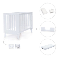 Lettino co-sleeping style nordico 60x120 cm (4in1) bianco · Nexo C187-M7700