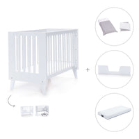 Lettino co-sleeping style nordico 60x120 cm (4in1) bianco · Nexo C187-M7700