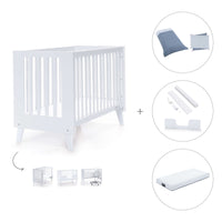 Lettino co-sleeping style nordico 60x120 cm (4in1) bianco · Nexo C187-M7700