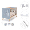 Lettino co-sleeping 60x120 cm (4in1) legno/celeste · Nexor Blue Denim