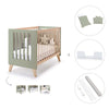 Lettino co-sleeping 60x120 cm (4in1) legno/verde oliva · Nexor C187R-M5695