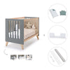 Lettino co-sleeping 60x120 cm (4in1) legno/antracite · Nexor C187R-M5895