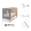Lettino co-sleeping 60x120 cm (4in1) legno/antracite · Nexor C187R-M5895