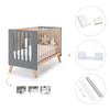 Lettino co-sleeping 60x120 cm (4in1) legno/antracite · Nexor C187R-M5895