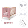 Lettino co-sleeping 60x120 cm (4in1) legno/rosa · Nexor C187R-M5995