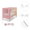 Lettino co-sleeping 60x120 cm (4in1) legno/rosa · Nexor C187R-M5995