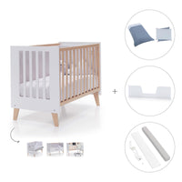 Lettino co-sleeping 60x120 cm (4in1) legno/bianco · Nexor C187R-M7795