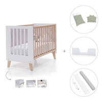 Lettino co-sleeping 60x120 cm (4in1) legno/bianco · Nexor C187R-M7795