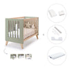 Lettino co-sleeping 60x120 cm (4in1) legno/verde oliva · Nexor C187R-M5695