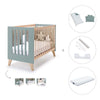 Lettino co-sleeping 60x120 cm (4in1) legno/verde · Nexor C187R-M5795