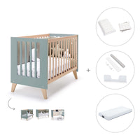 Lettino co-sleeping 60x120 cm (4in1) legno/verde · Nexor C187R-M5795