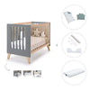 Lettino co-sleeping 60x120 cm (4in1) legno/antracite · Nexor C187R-M5895