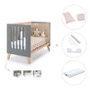 Lettino co-sleeping 60x120 cm (4in1) legno/antracite · Nexor C187R-M5895