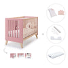 Lettino co-sleeping 60x120 cm (4in1) legno/rosa · Nexor C187R-M5995