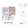 Lettino co-sleeping 60x120 cm (4in1) legno/bianco · Nexor C187R-M7795