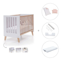 Lettino co-sleeping 60x120 cm (4in1) legno/bianco · Nexor C187R-M7795