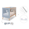 Lettino co-sleeping 60x120 cm (4in1) legno/celeste · Nexor Blue Denim