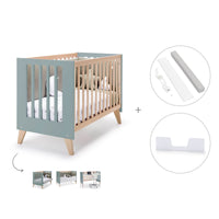 Lettino co-sleeping 60x120 cm (4in1) legno/verde · Nexor C187R-M5795