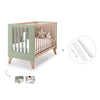 Lettino co-sleeping 60x120 cm (4in1) legno/verde oliva · Nexor C187R-M5695