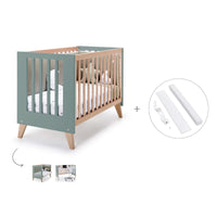 Lettino co-sleeping 60x120 cm (4in1) legno/verde · Nexor C187R-M5795