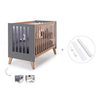 Lettino co-sleeping 60x120 cm (4in1) legno/marengo · Nexor C187R-M6995