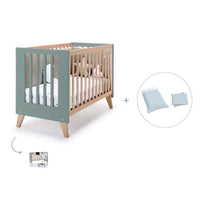 Lettino co-sleeping 60x120 cm (4in1) legno/verde · Nexor C187R-M5795