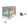 Lettino co-sleeping 60x120 cm (4in1) legno/verde · Nexor C187R-M5795