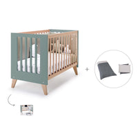 Lettino co-sleeping 60x120 cm (4in1) legno/verde · Nexor C187R-M5795