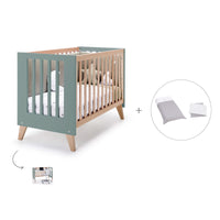 Lettino co-sleeping 60x120 cm (4in1) legno/verde · Nexor C187R-M5795