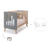 Lettino co-sleeping 60x120 cm (4in1) legno/antracite · Nexor C187R-M5895