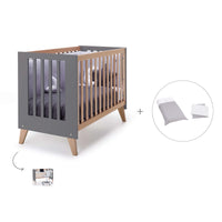 Lettino co-sleeping 60x120 cm (4in1) legno/marengo · Nexor C187R-M6995