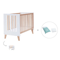 Lettino co-sleeping 60x120 cm (4in1) legno/bianco · Nexor C187R-M7795