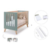 Lettino co-sleeping 60x120 cm (4in1) legno/verde · Nexor C187R-M5795