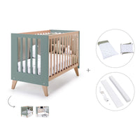 Lettino co-sleeping 60x120 cm (4in1) legno/verde · Nexor C187R-M5795