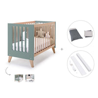 Lettino co-sleeping 60x120 cm (4in1) legno/verde · Nexor C187R-M5795