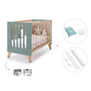 Lettino co-sleeping 60x120 cm (4in1) legno/verde · Nexor C187R-M5795