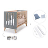 Lettino co-sleeping 60x120 cm (4in1) legno/antracite · Nexor C187R-M5895