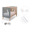 Lettino co-sleeping 60x120 cm (4in1) legno/antracite · Nexor C187R-M5895