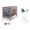 Lettino co-sleeping 60x120 cm (4in1) legno/marengo · Nexor C187R-M6995