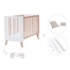 Lettino co-sleeping 60x120 cm (4in1) legno/bianco · Nexor C187R-M7795