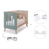 Lettino co-sleeping 60x120 cm (4in1) legno/verde · Nexor C187R-M5795